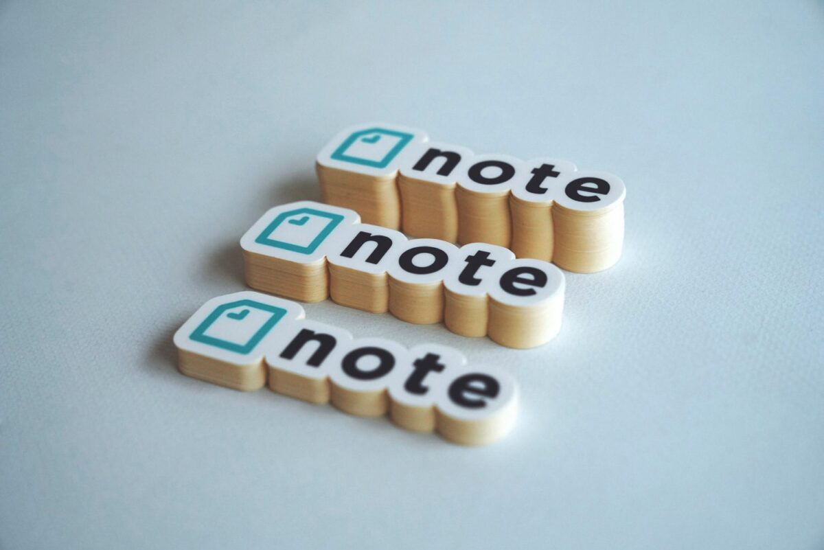 note ノベルティシール