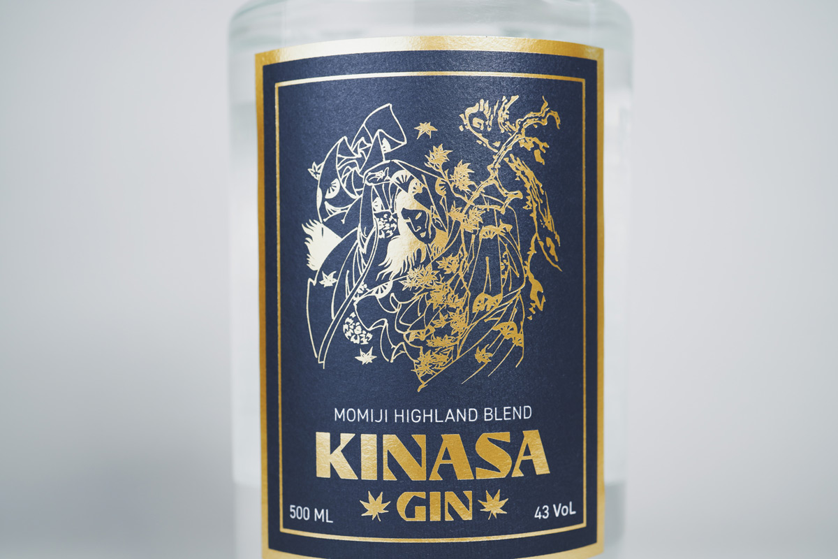 KINASA GIN ラベル