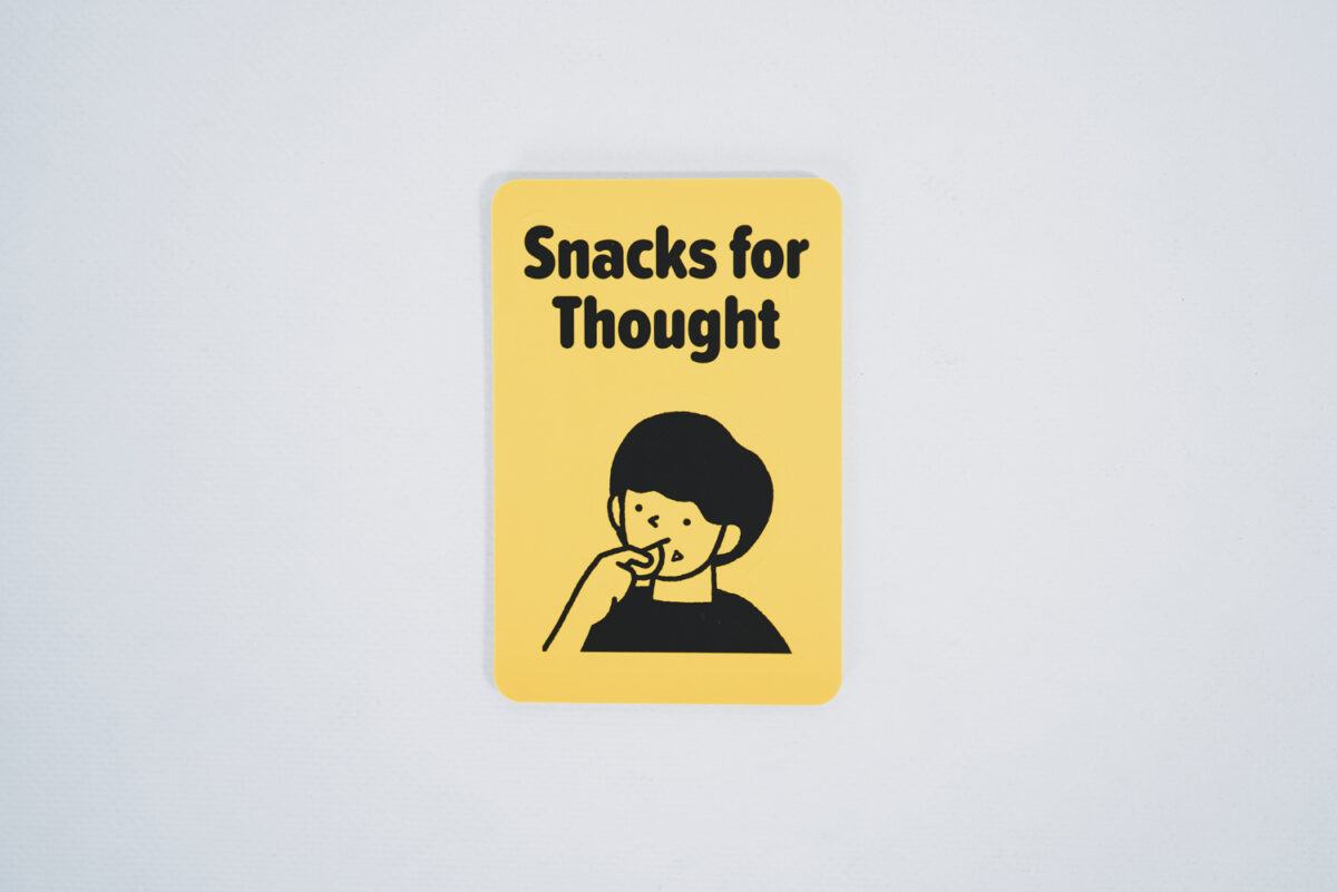 Snack for Thought ノベルティシール