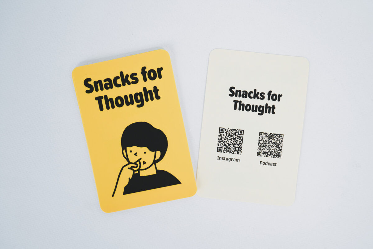 Snack for Thought ノベルティシール