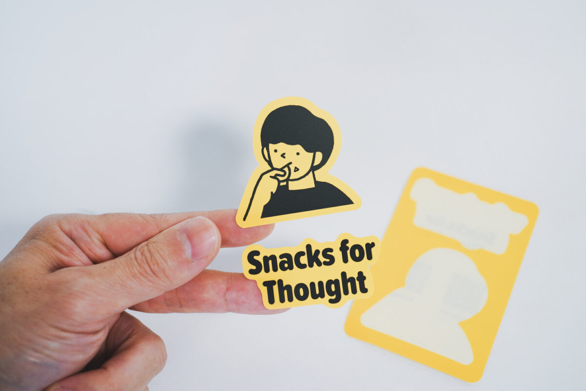 Snack for Thought ノベルティシール