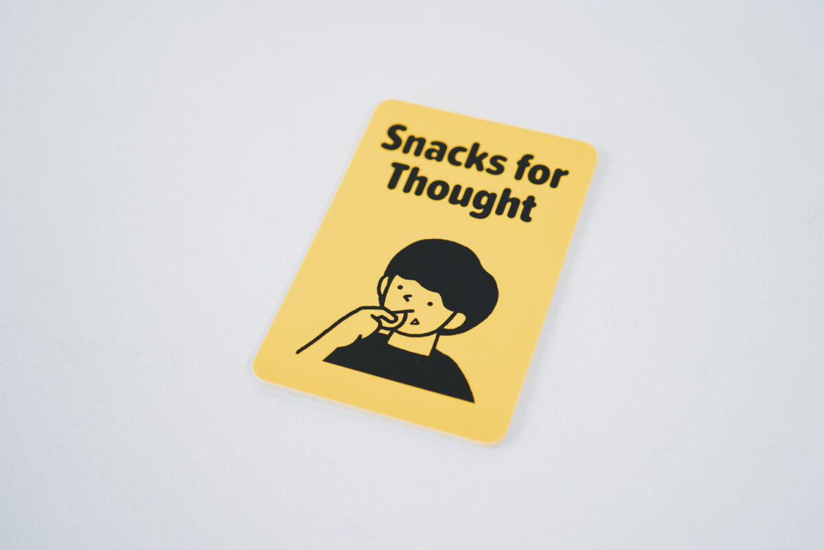 Snack for Thought ノベルティシール
