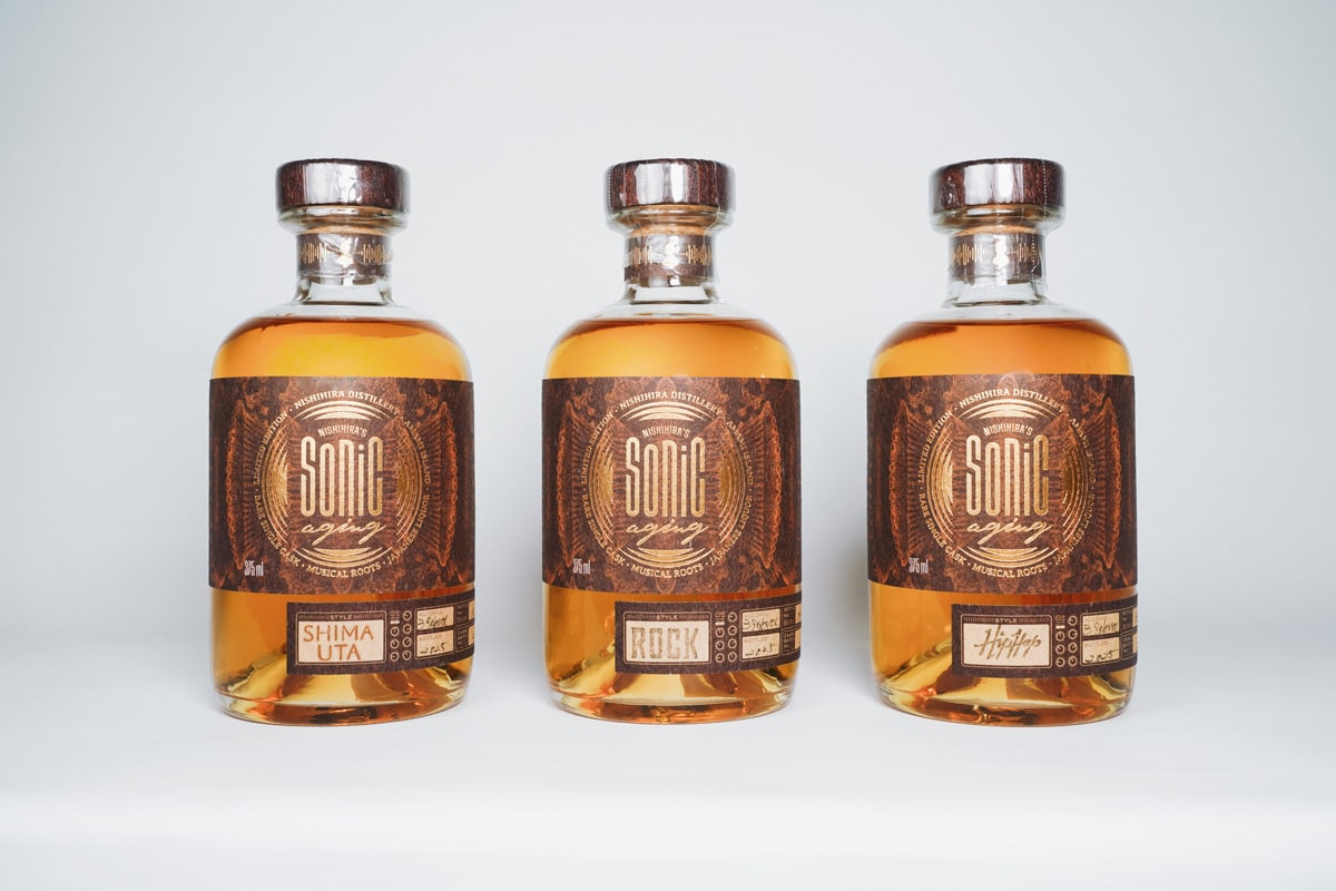 西平酒造　焼酎ラベル　sonic aging