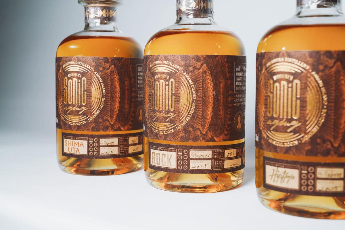 西平酒造　焼酎ラベル　sonic aging