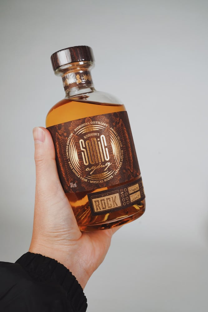 西平酒造　焼酎ラベル　sonic aging